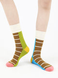 Colorful Striped Cotton Socks X11315