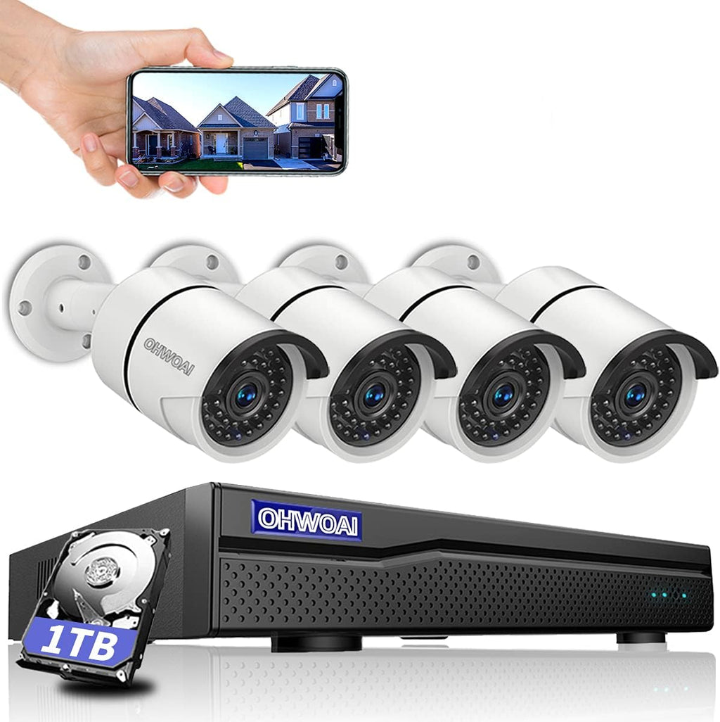 8 Channel POE Security Camera System with 1TB HDD U302850