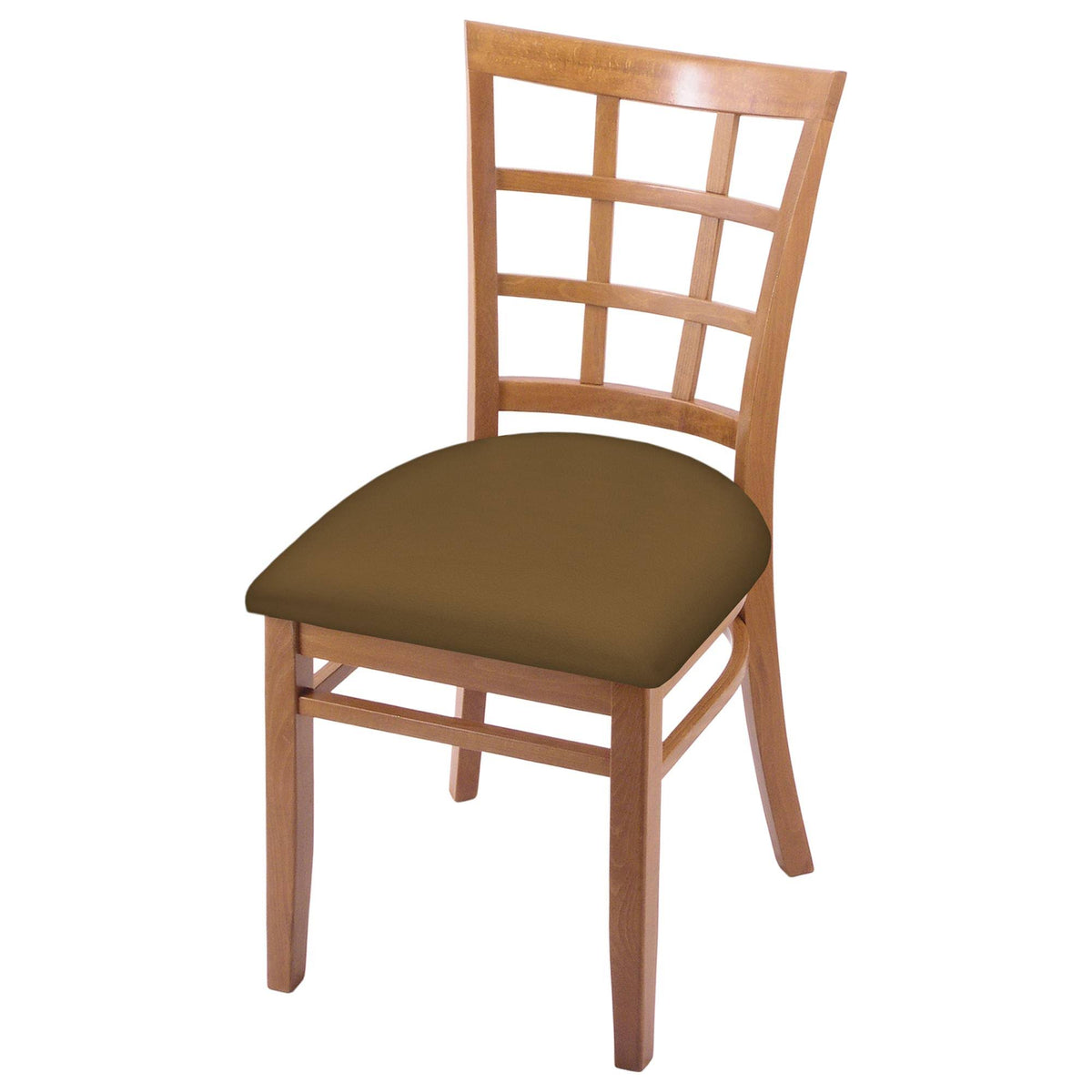 Chair with Medium Finish and Saddle Seat E589571