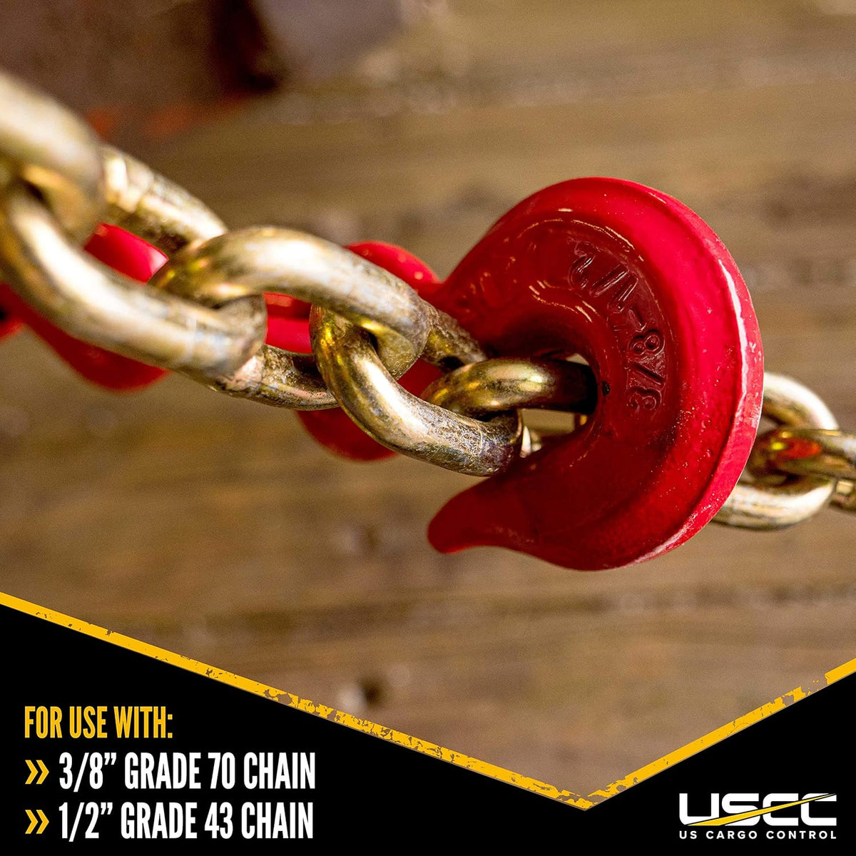 3/8 Inch x 1/2 Inch Lever Chain Binder 4 Pack H4696