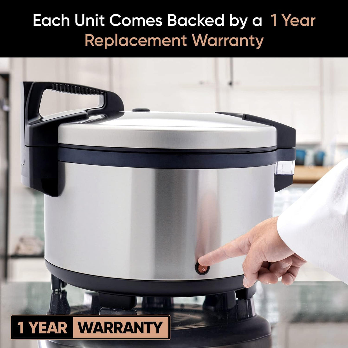 Large Capacity Stainless Steel 100 Cup Rice Warmer C620794