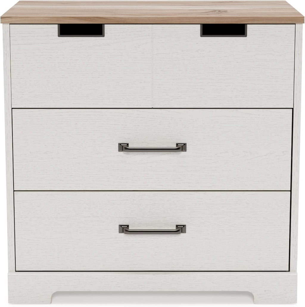 White 5 Drawer Wood Chest V95765