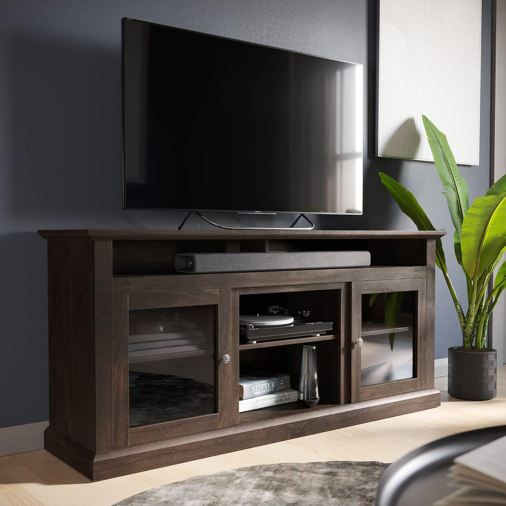 Stone Grey Electric Fireplace TV Stand Y463516