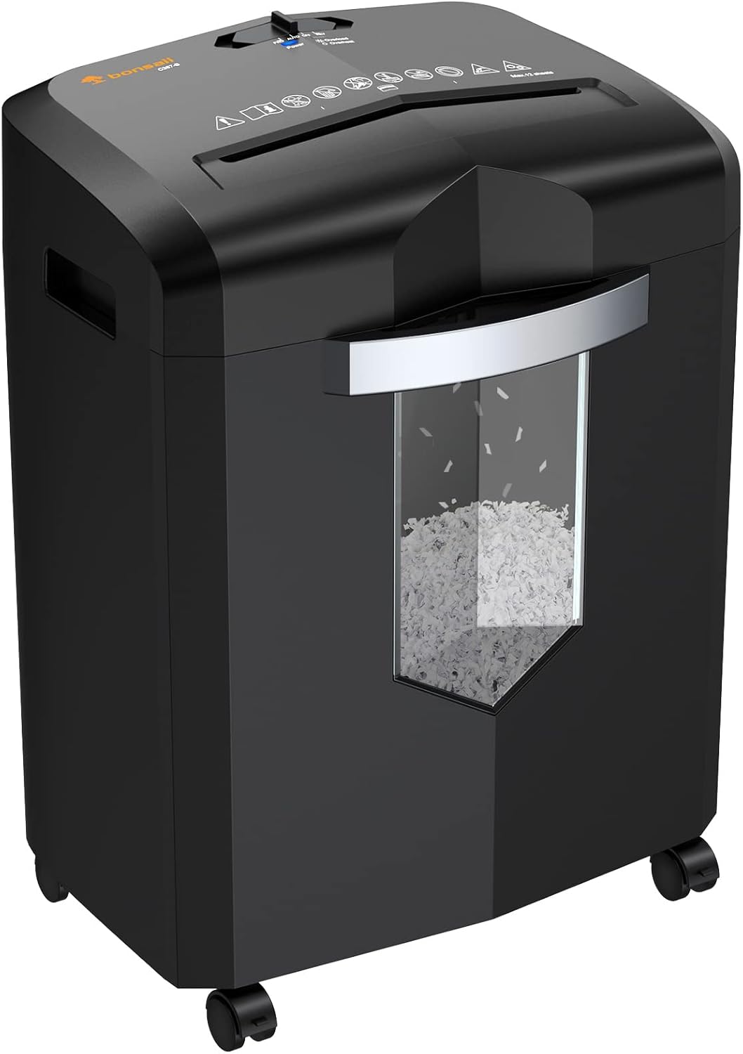 12-Sheet Micro Cut Paper Shredder with 5.2 Gallons Pullout Basket F233299