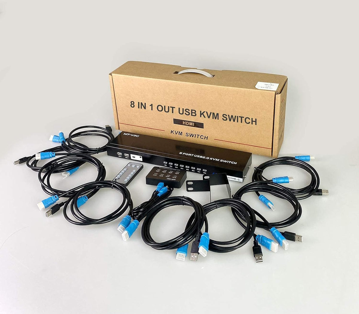 8 Ports 4K 30Hz HDMI KVM Switch E9241