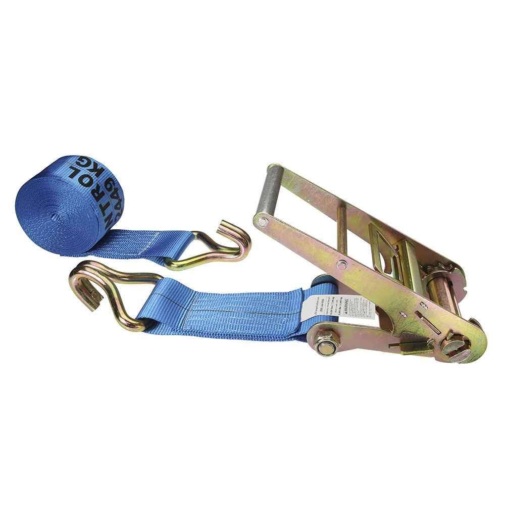 Blue Ratchet Strap with Wire Hooks N76615