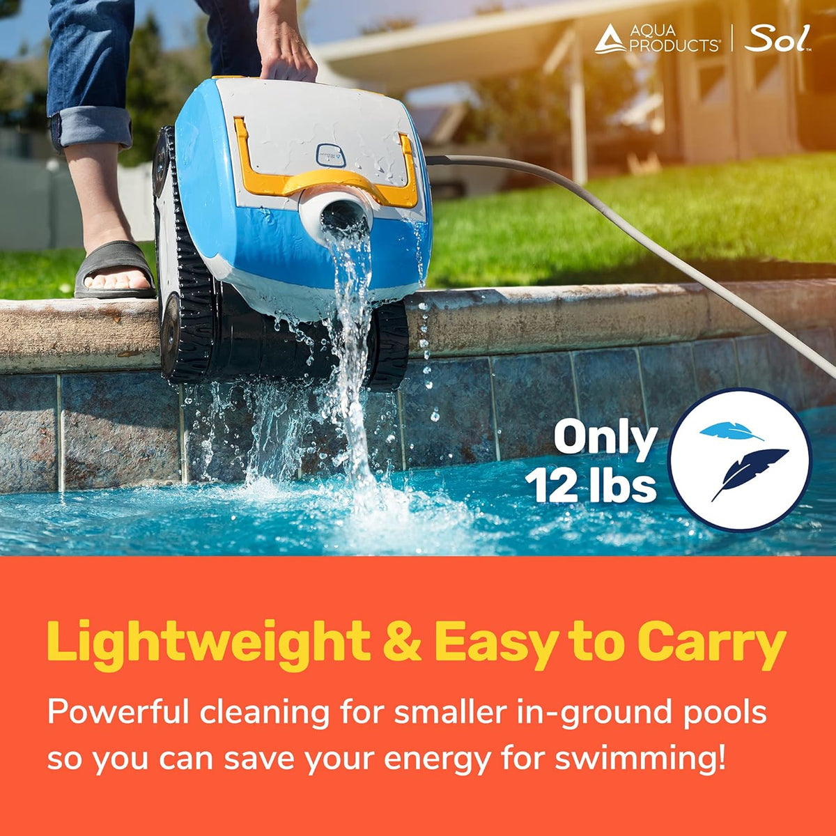 Robotic Pool Cleaner with 50ft Cable I38457