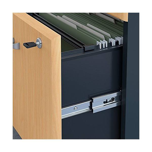 48W Desk with Hutch and Mobile File Cabinet H3477