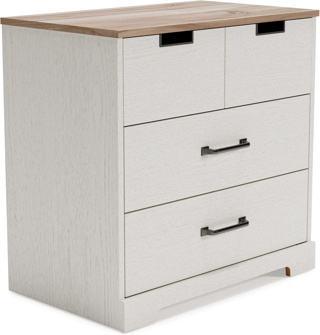 White 5 Drawer Wood Chest V95765