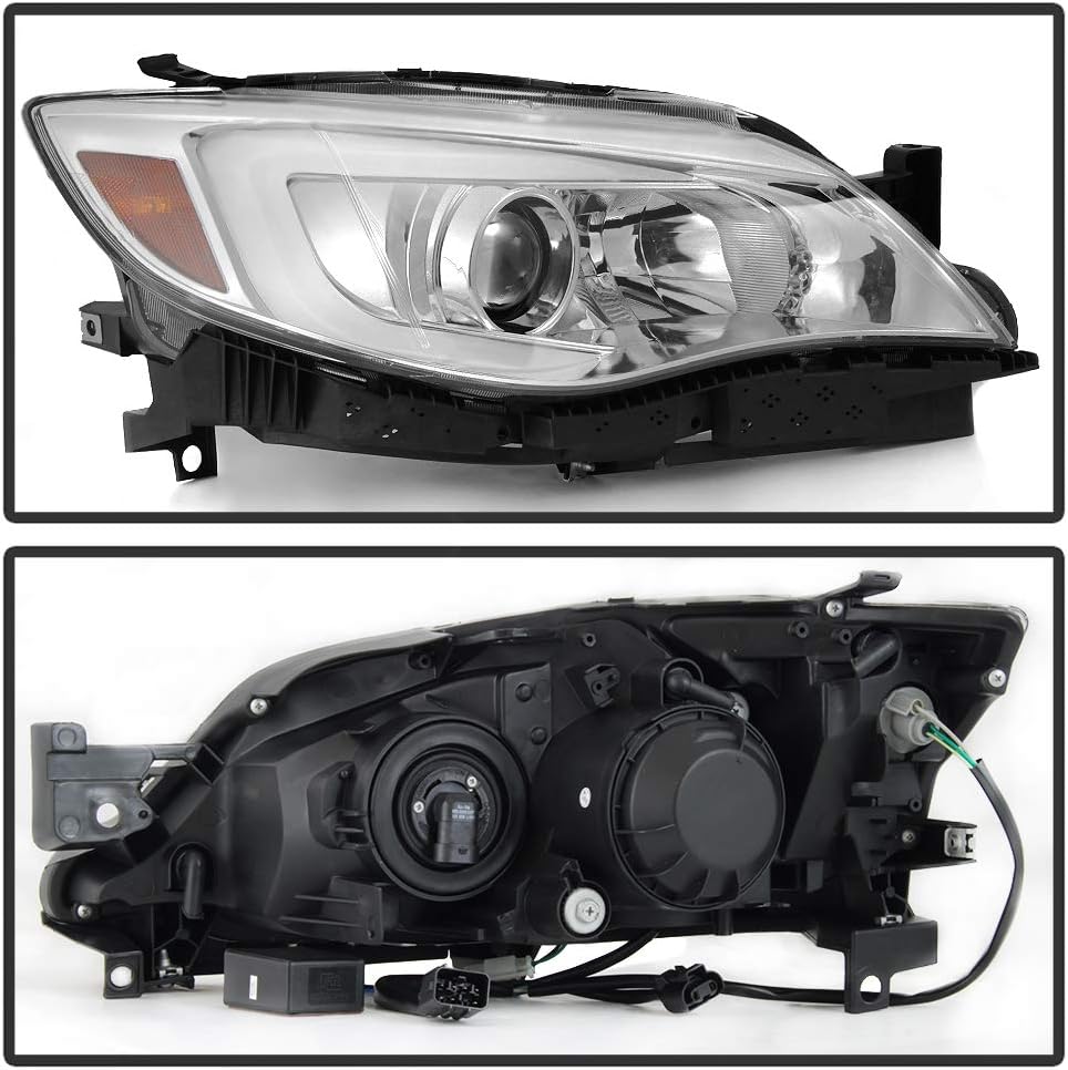 Chrome LED Projector Headlights X4612