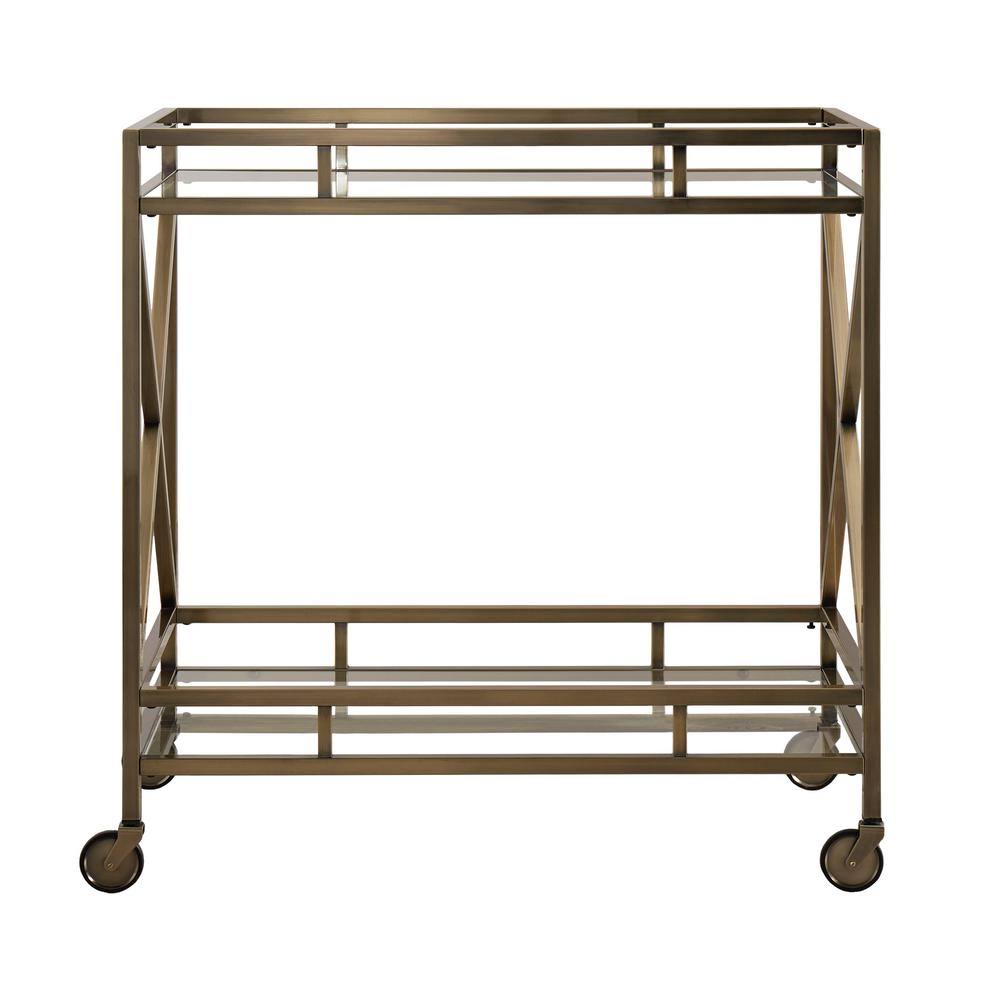 Antique Brass Bar Cart R621044