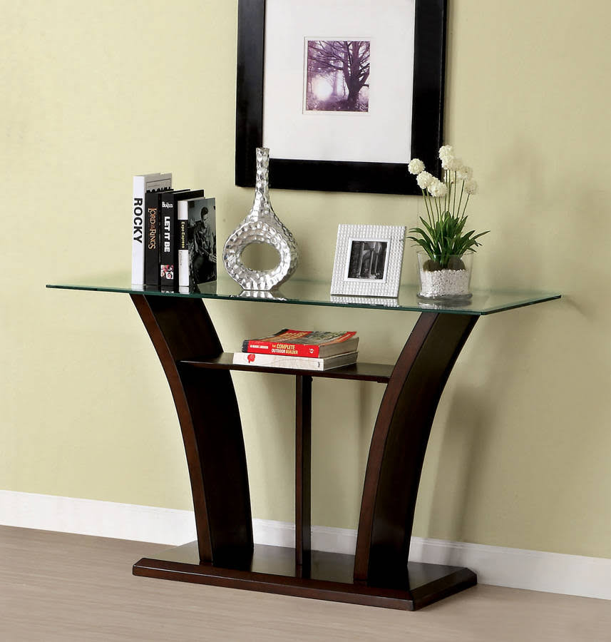 Glass Top Sofa Table N2893