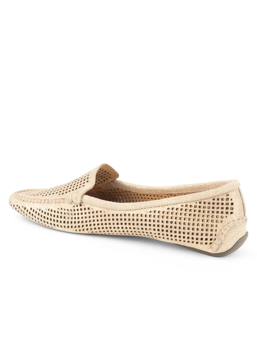 Gold Suede Driving Moccasin N3315