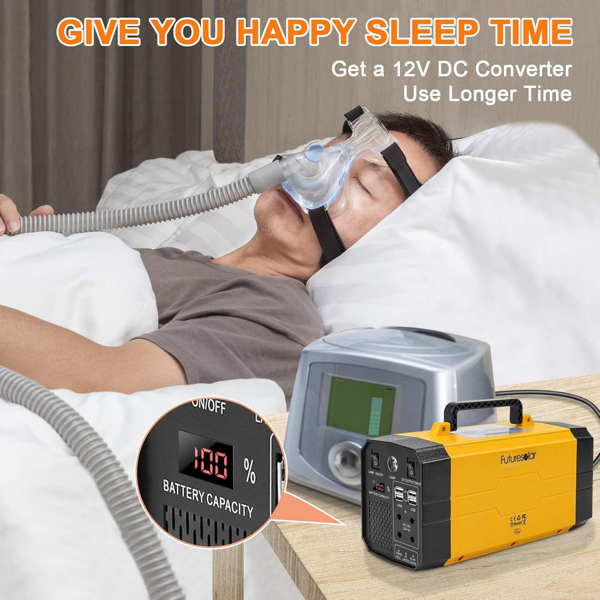 500W Portable Power Station with 110V AC Outlet E3748