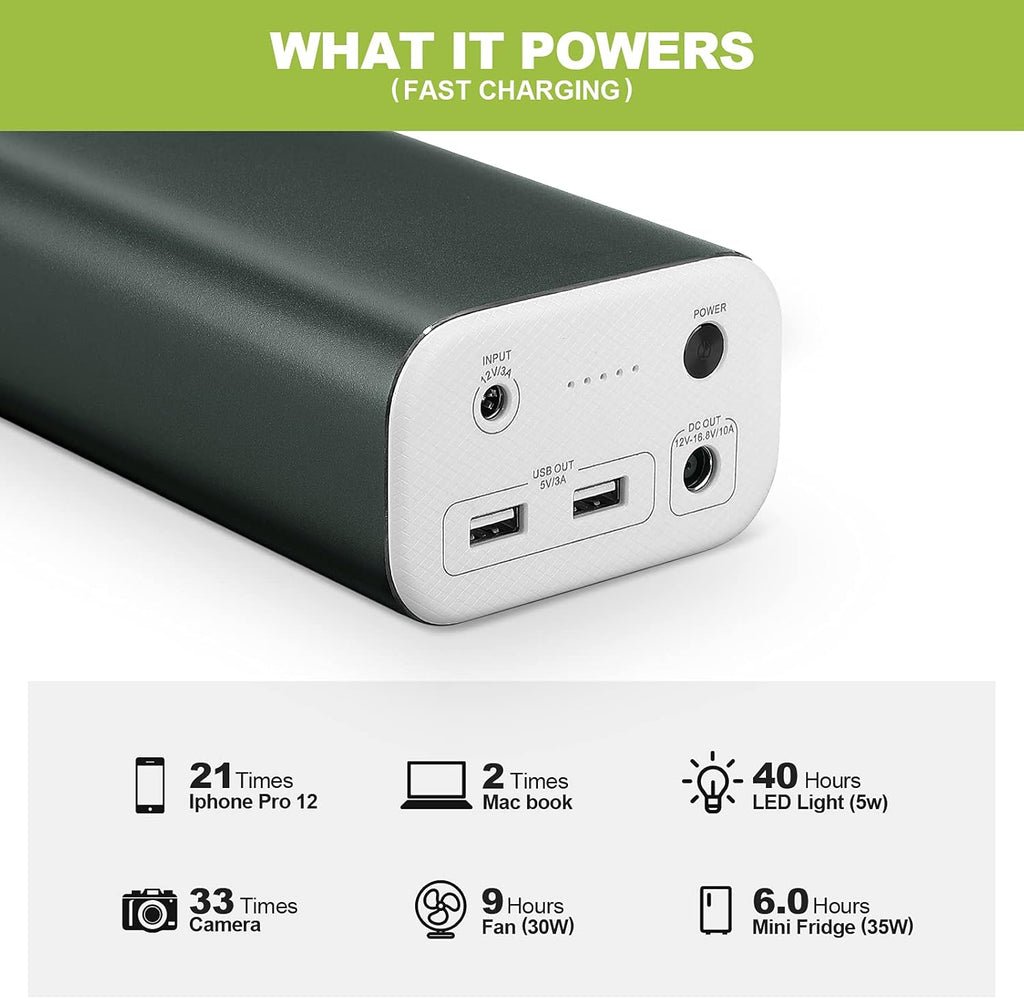 Portable Power Station 216Wh Lithium Battery Solar Generator D380