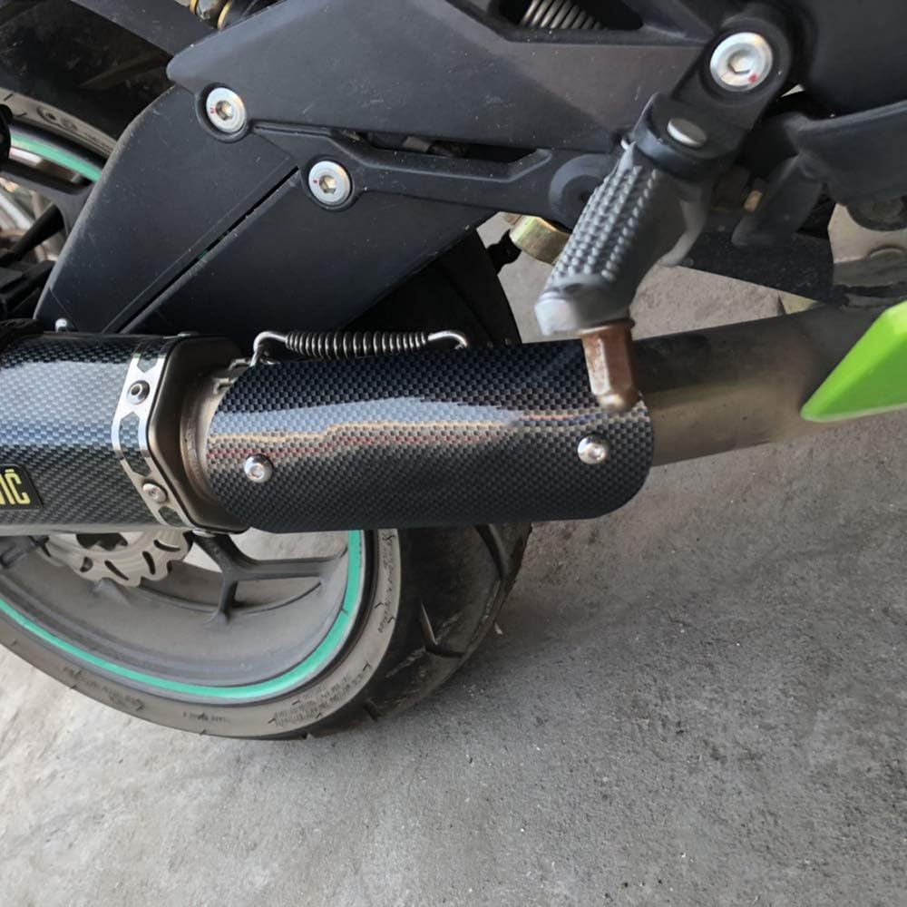 Stainless Steel Motorcycle Exhaust Heat Shield with 2 Clamps G363