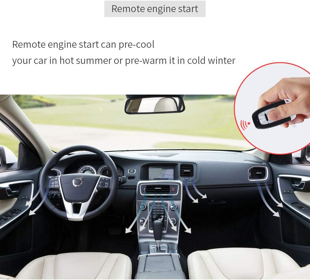 Rolling Code Car Alarm System with Keyless Entry Push Start P363210