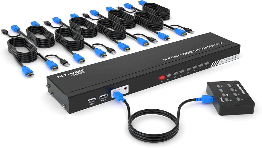 8 Ports 4K 30Hz HDMI KVM Switch E9241