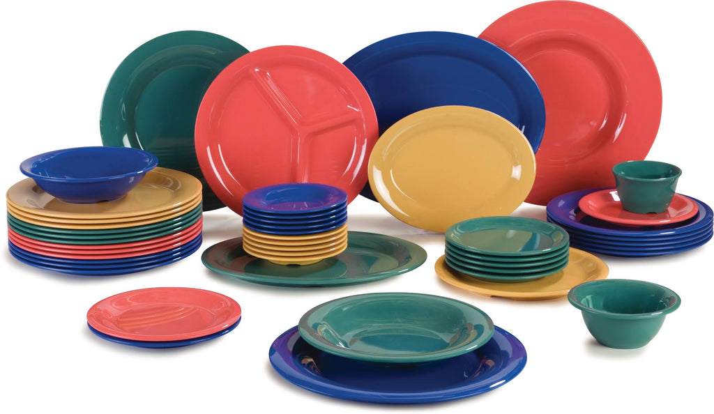 Red Narrow Rim Melamine Pie Plate 48/Case M79299