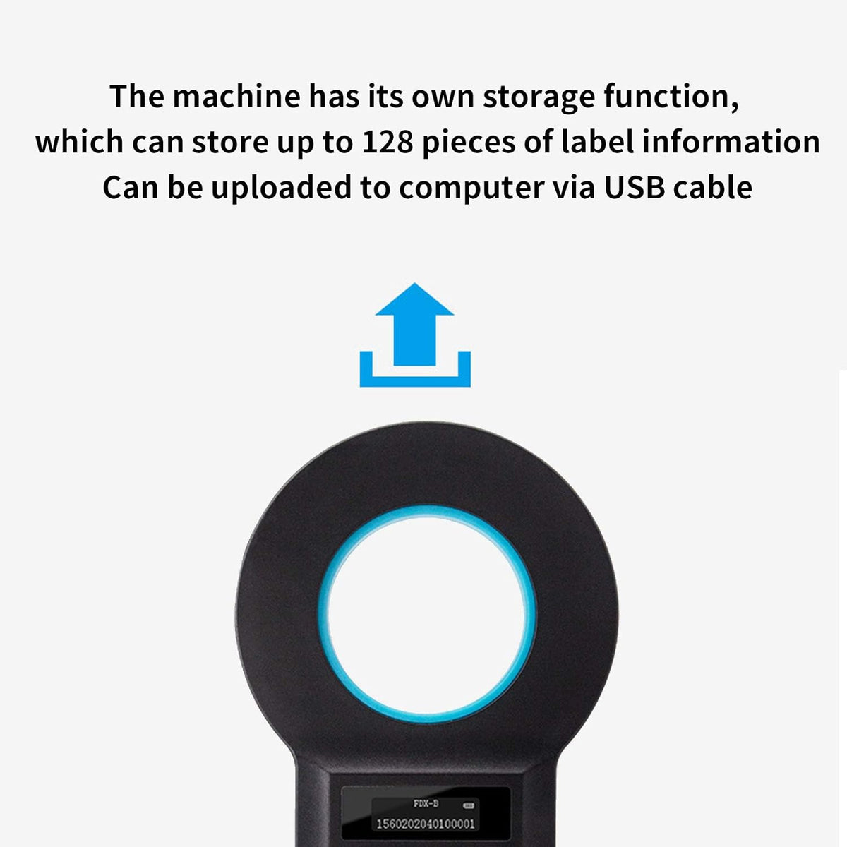 Bluetooth RFID Animal Microchip Scanner Rechargeable A839