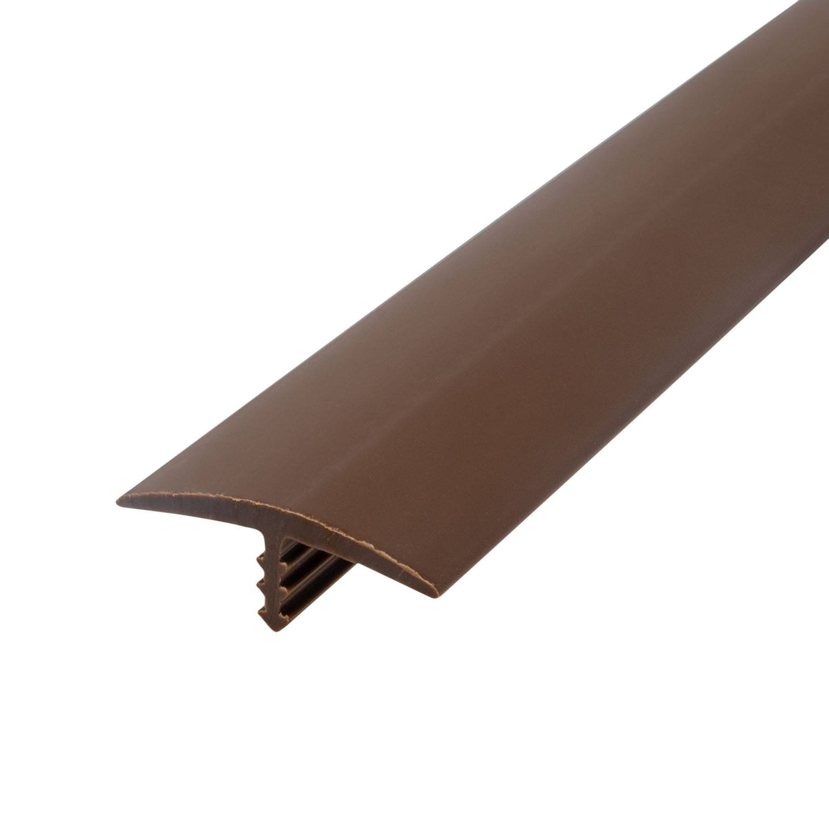 Milk Chocolate Brown Flexible Polyethylene T-Molding L11240