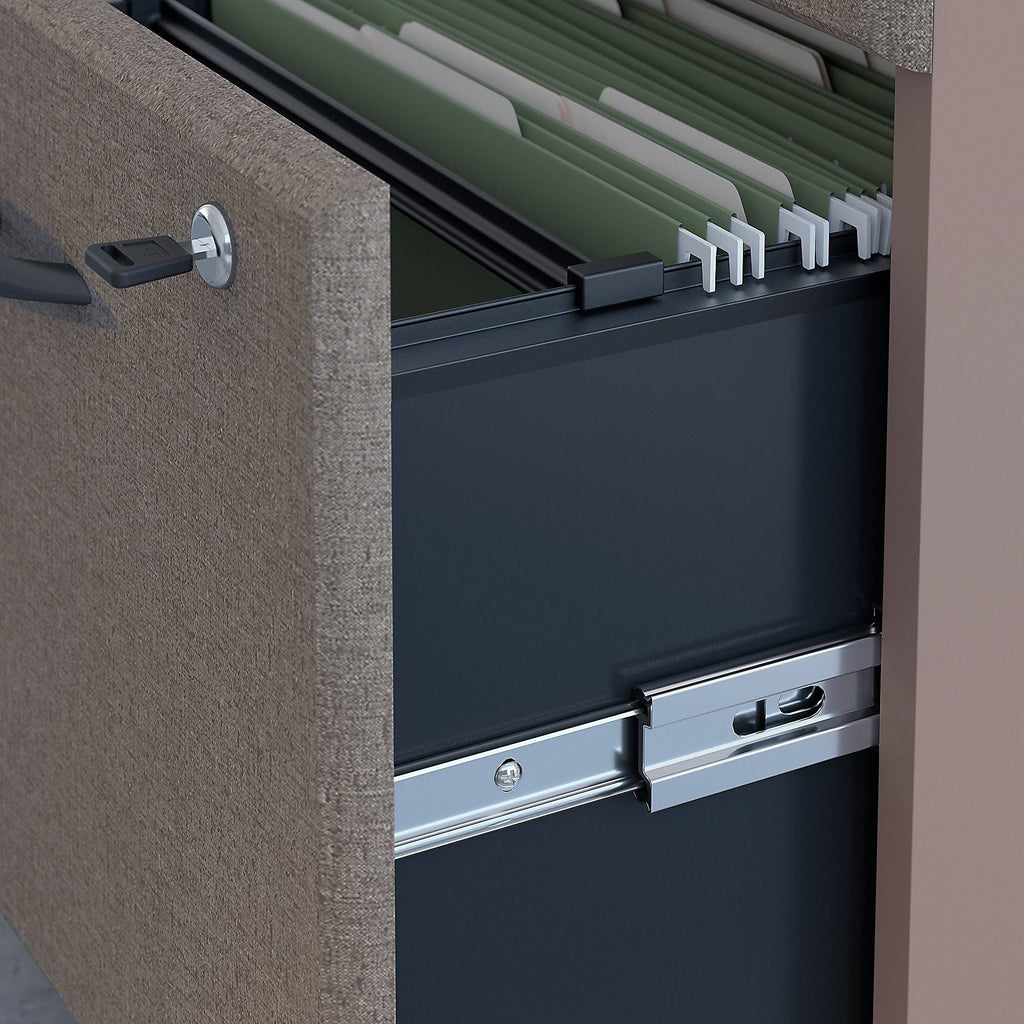 U-Shaped Corner Desk with Mobile File Cabinet Q4021
