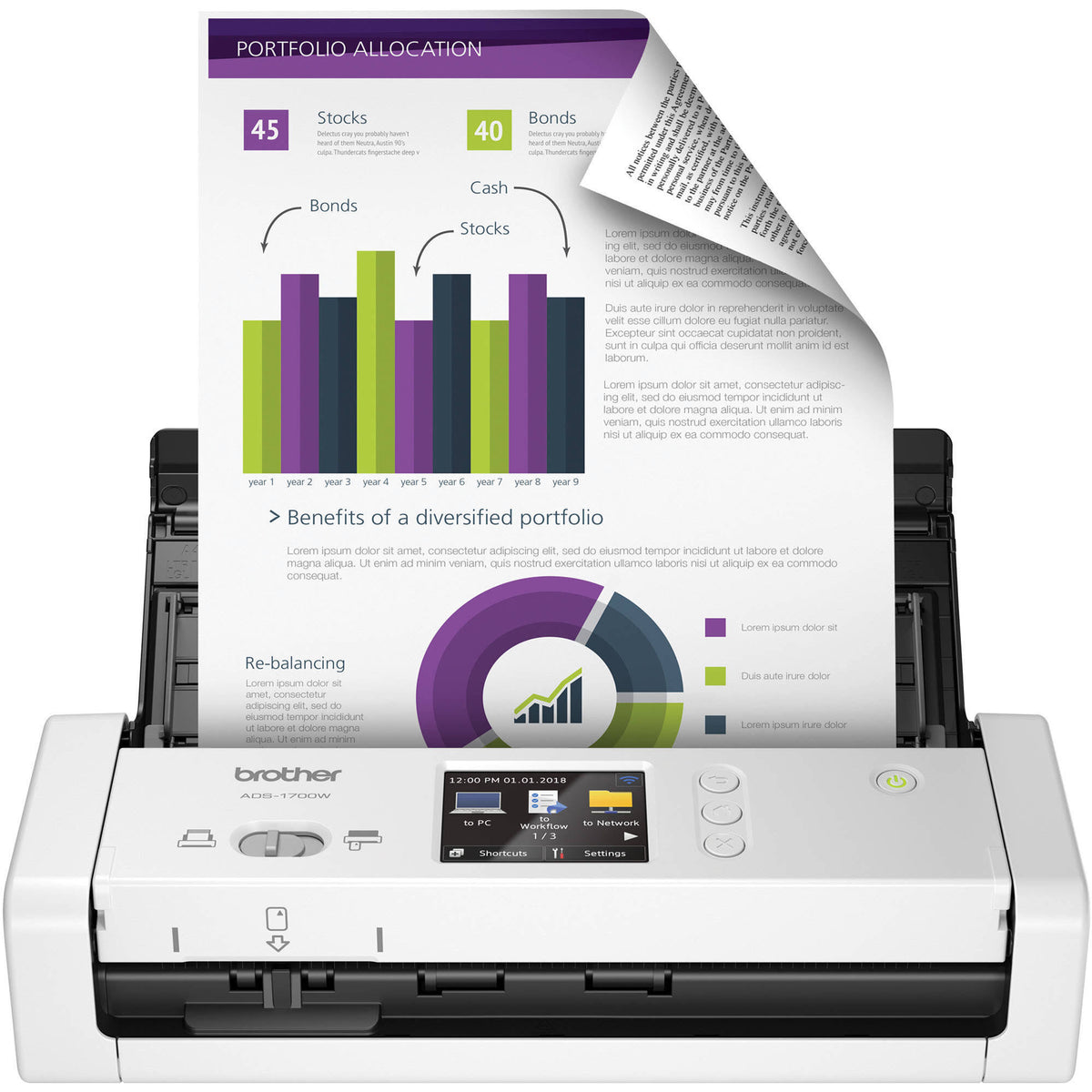 Wireless Compact Desktop Scanner Y28163