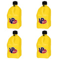 5 Gallon Racing Fuel Utility Jug Gas Can, Yellow (4 Pack) I2999