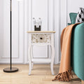 White Wood Accent Storage Cabinet I266486