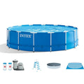 18ft x 48in Metal Frame Swimming Pool Set Q813038