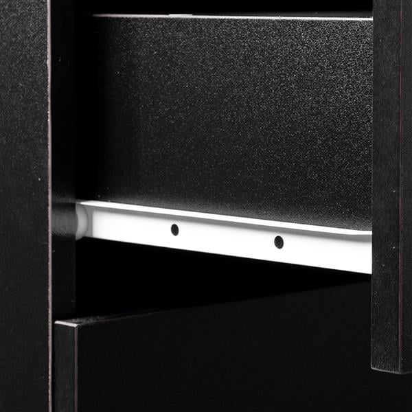 Black 4 Drawer Bedside Table G72321