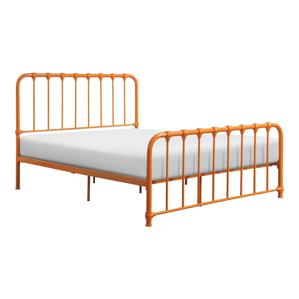 Metal Platform Bed Full Navy Blue J842305