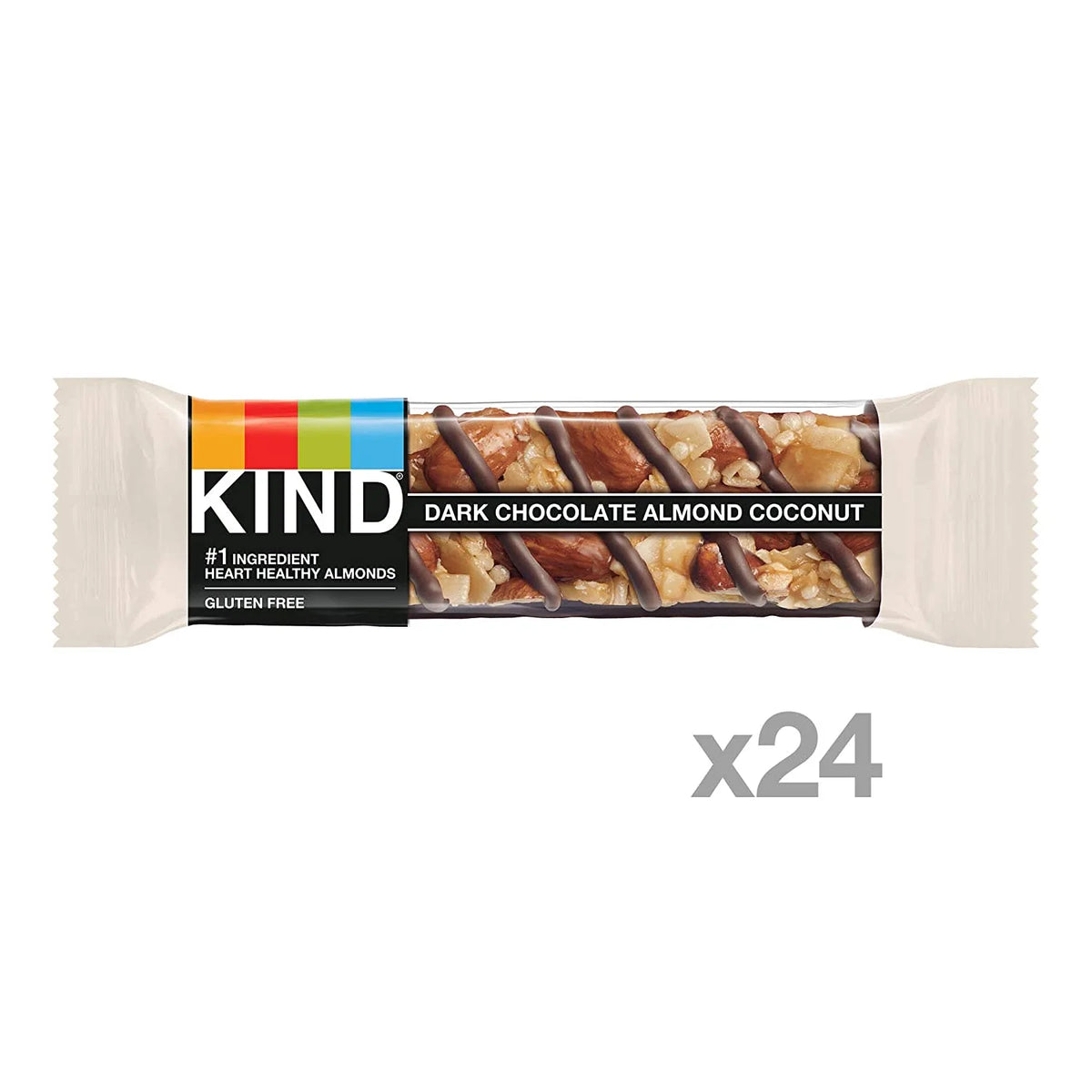 Dark Chocolate Almond & Coconut Gluten Free Snacks 24 Count I222