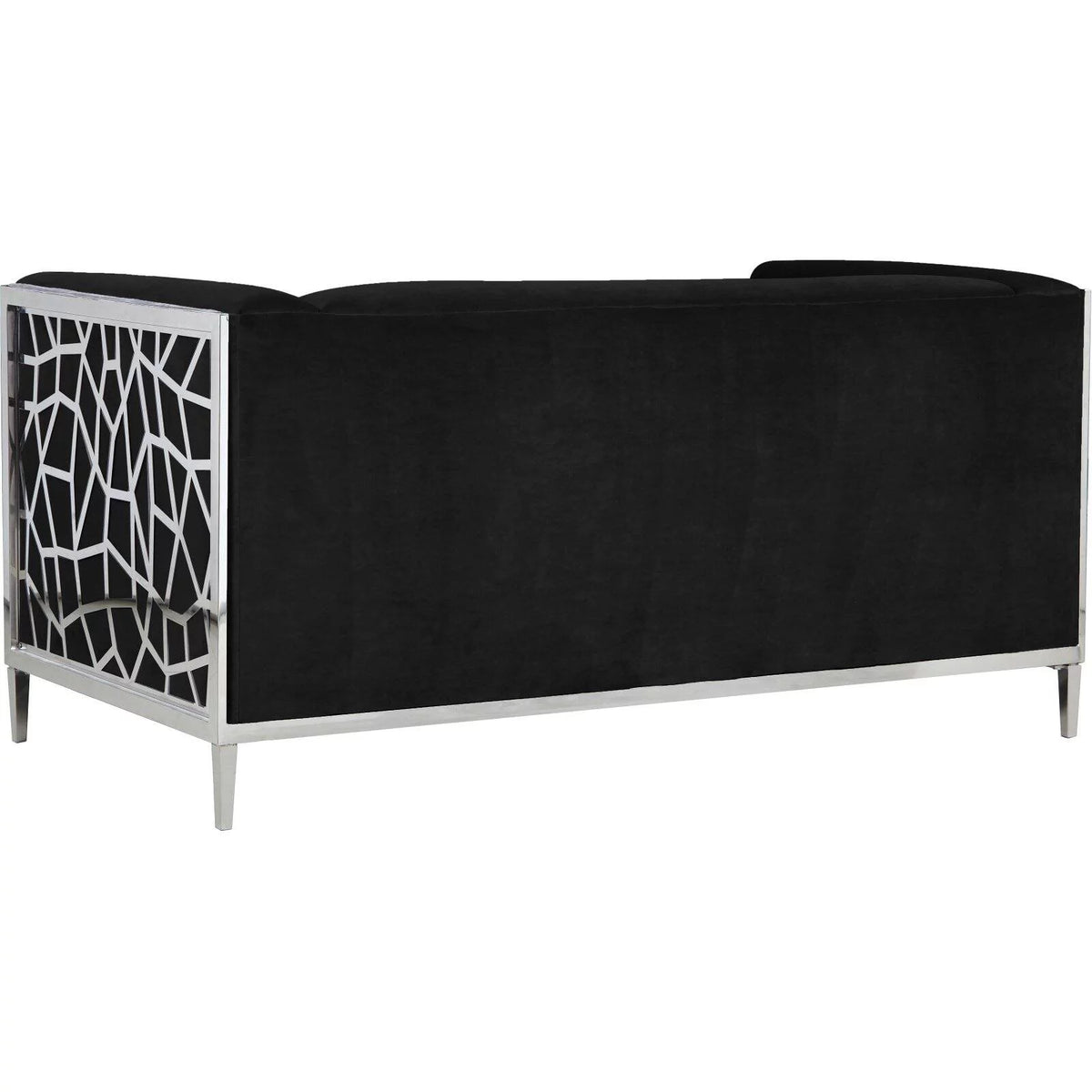 Black Velvet Loveseat K8678