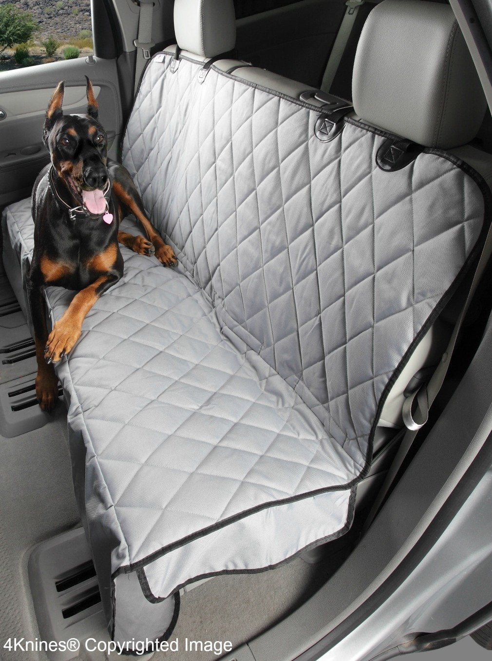 Grey X-Large Dog Seat Cover with Hammock A52737