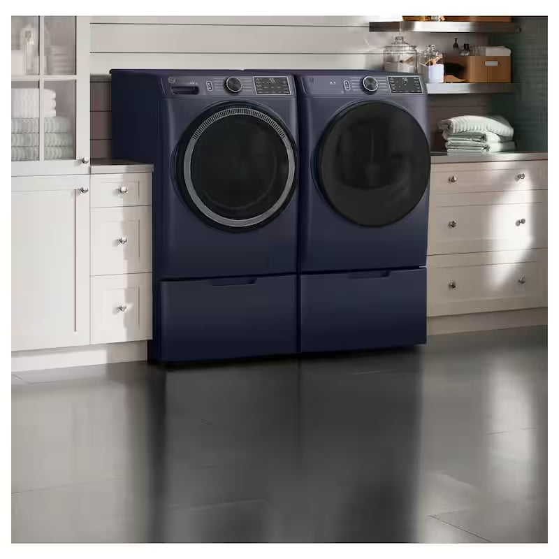 7.8 cu. ft. Smart Front Load Electric Dryer Sapphire Blue H8115