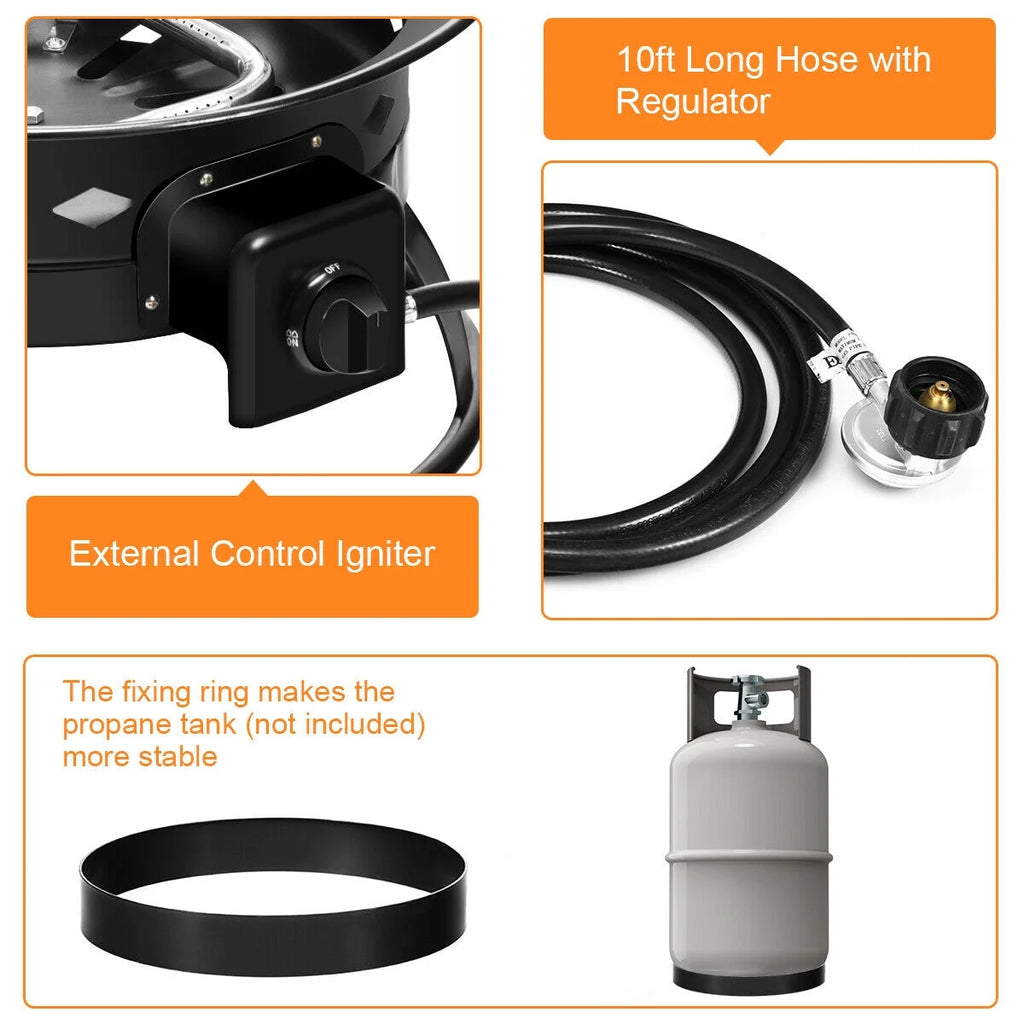 Portable Propane Fire Pit V9655