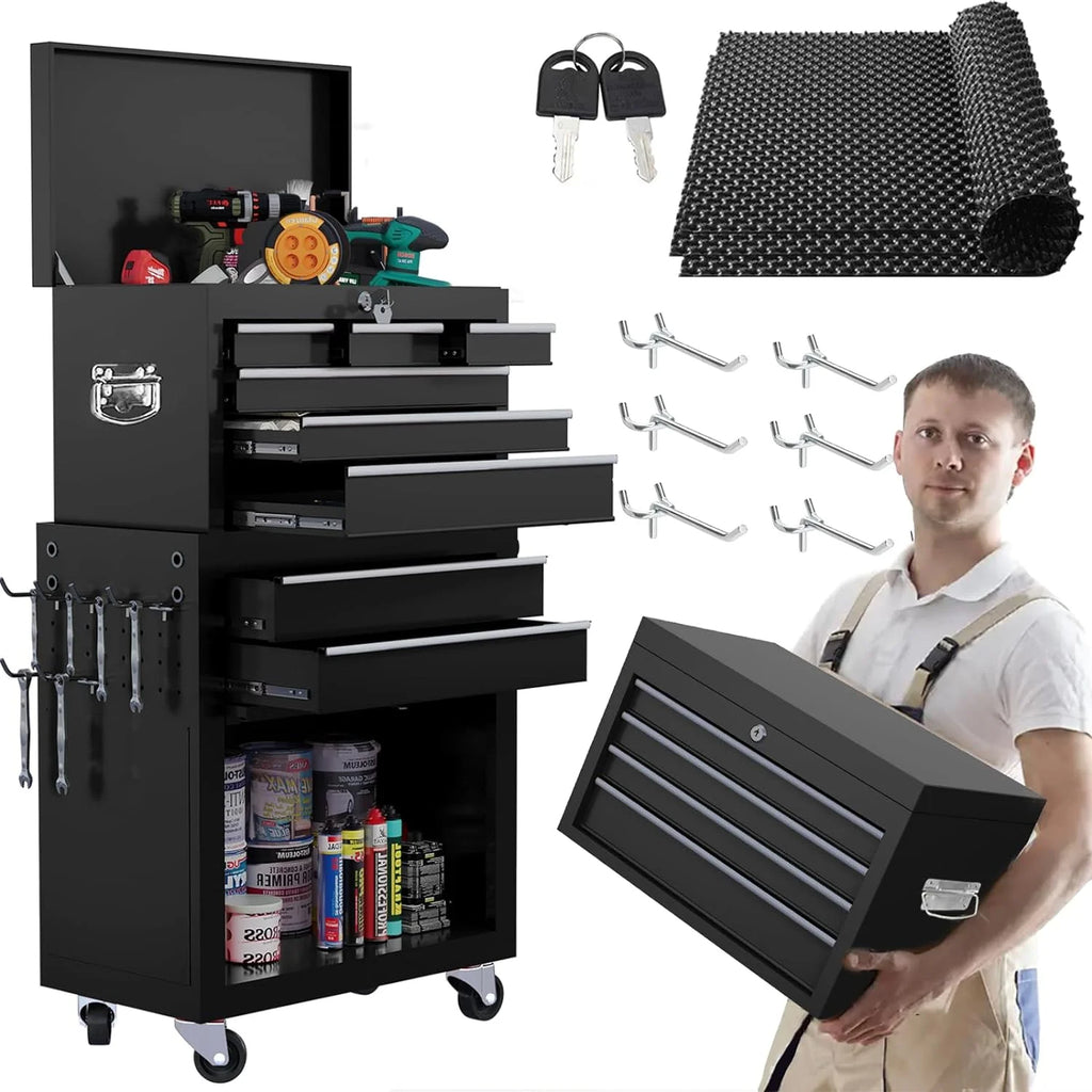 9 Drawer Rolling Tool Chest Black U1237