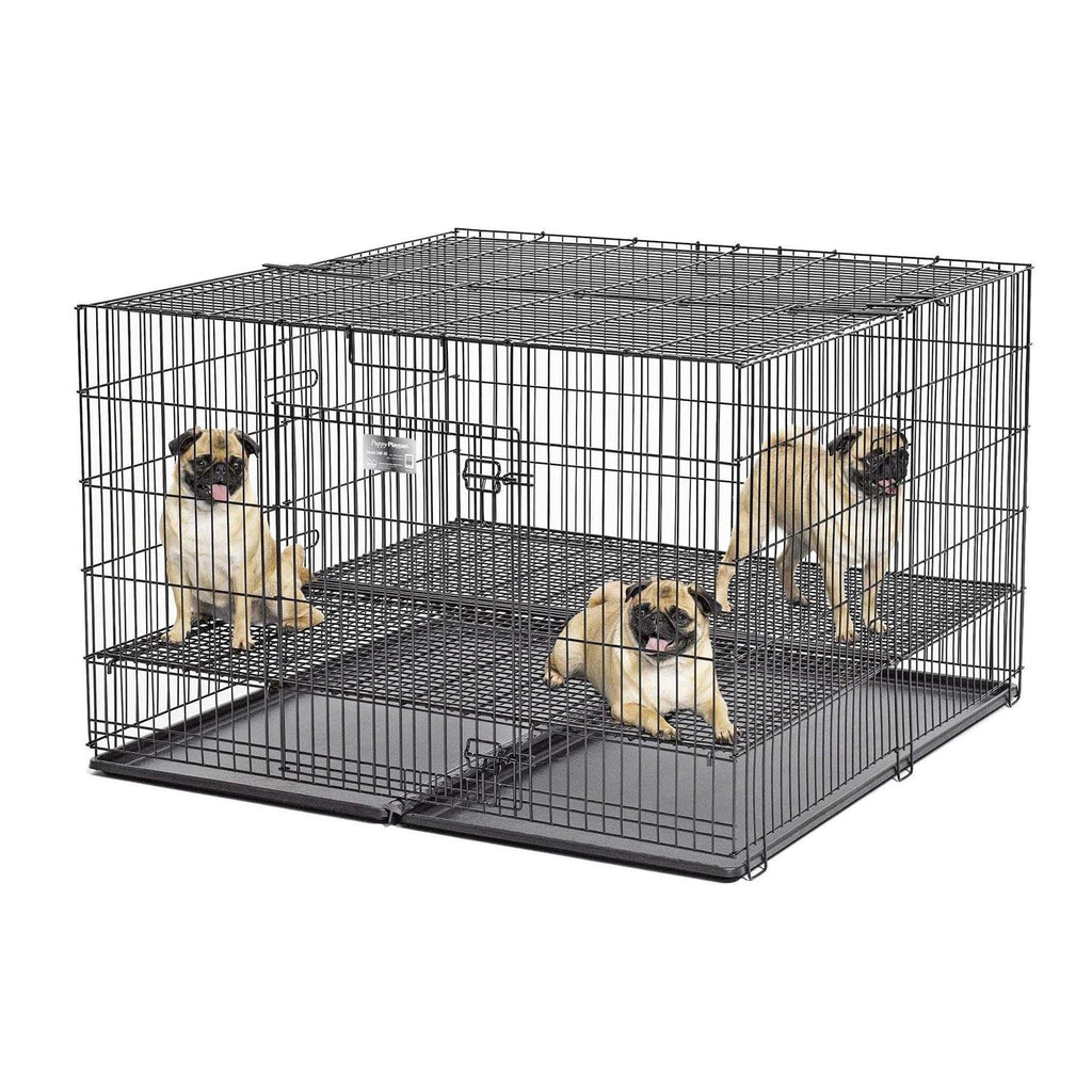 Puppy Playpen with Plastic and Floor Grid L456
