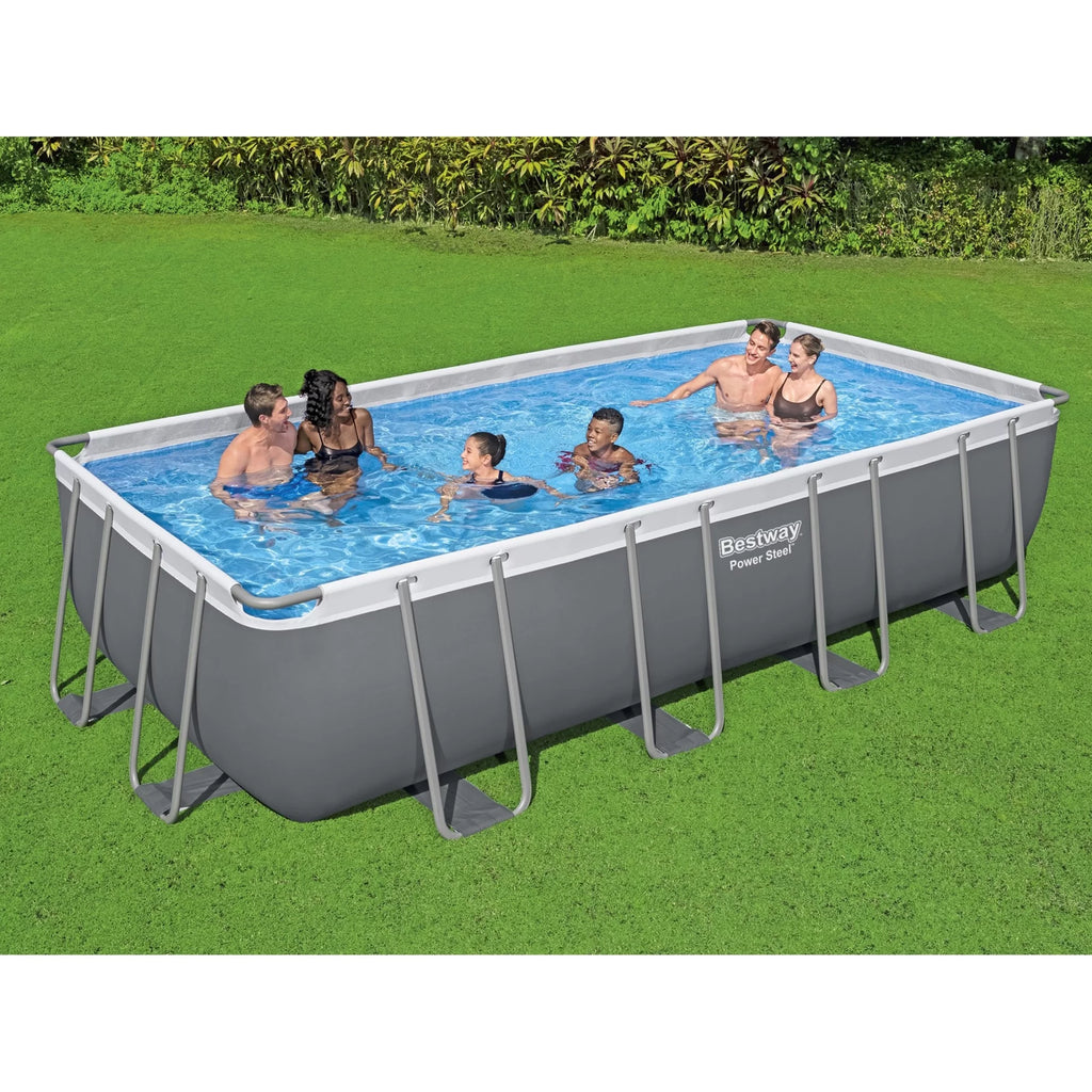 18' x 9' x 48" Rectangular Above Ground Swimming Pool Set U705185