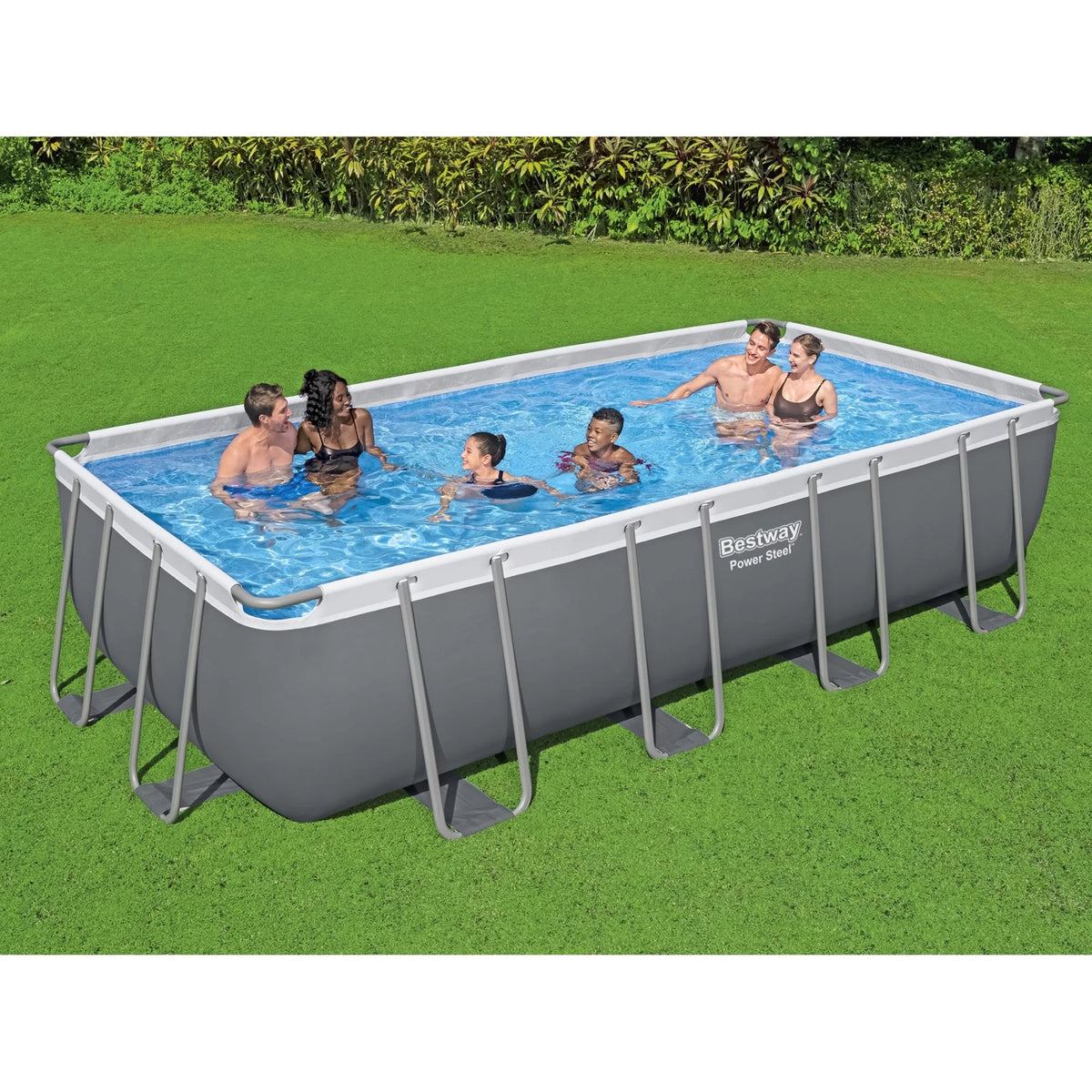 18' x 9' x 48" Rectangular Above Ground Swimming Pool Set U705185