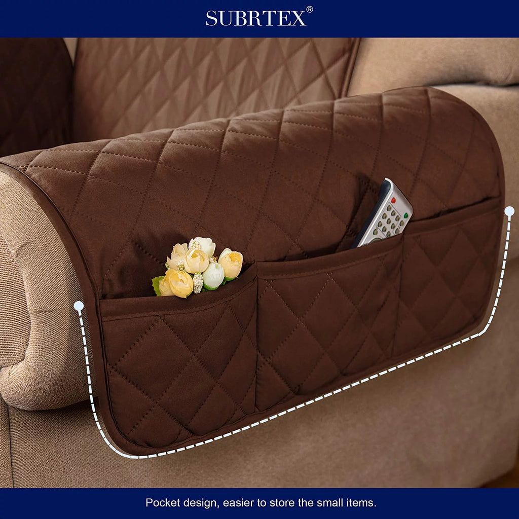 Reversible Quilted Sofa Cover L4330