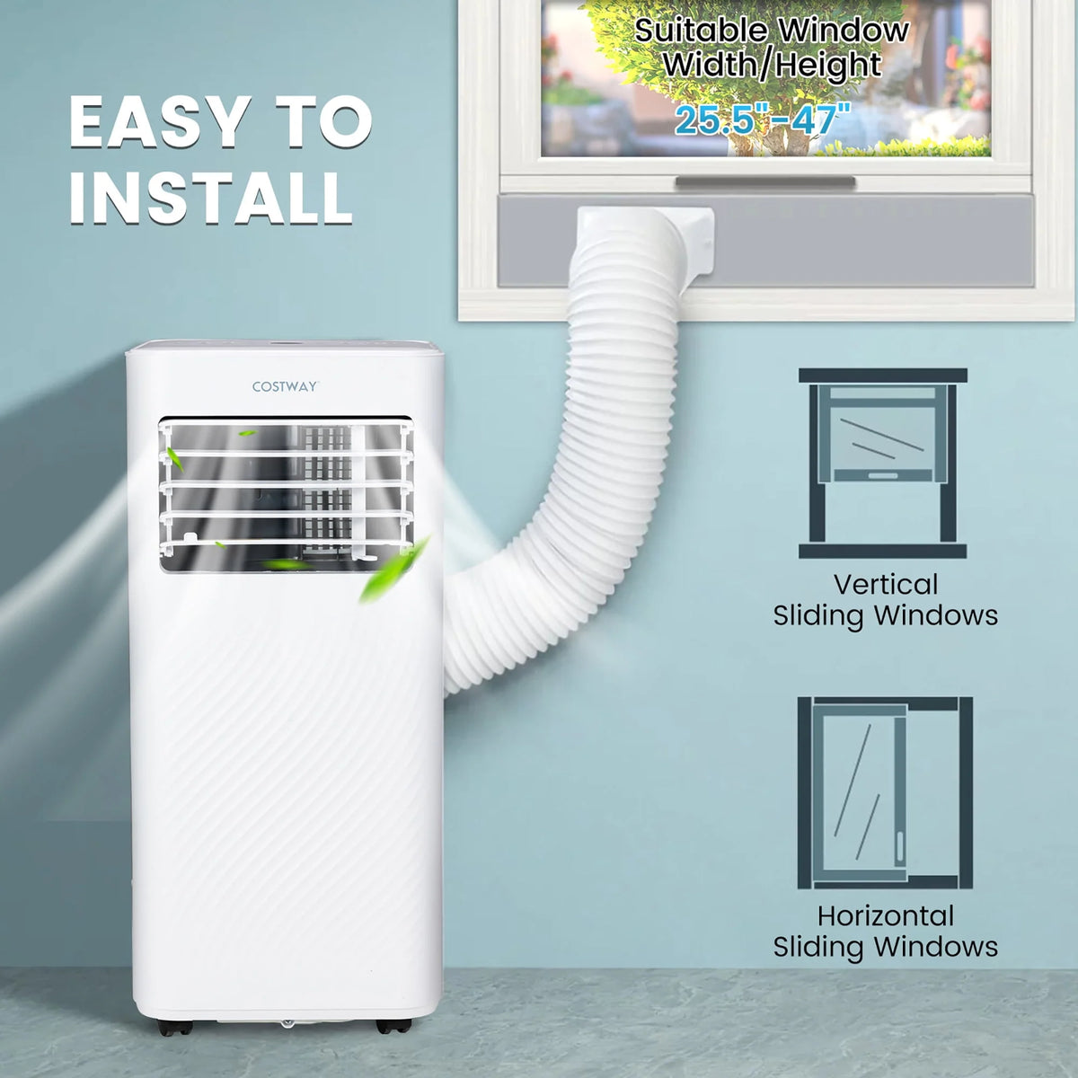 5000 BTU Portable Air Conditioner 4-in-1 N7631