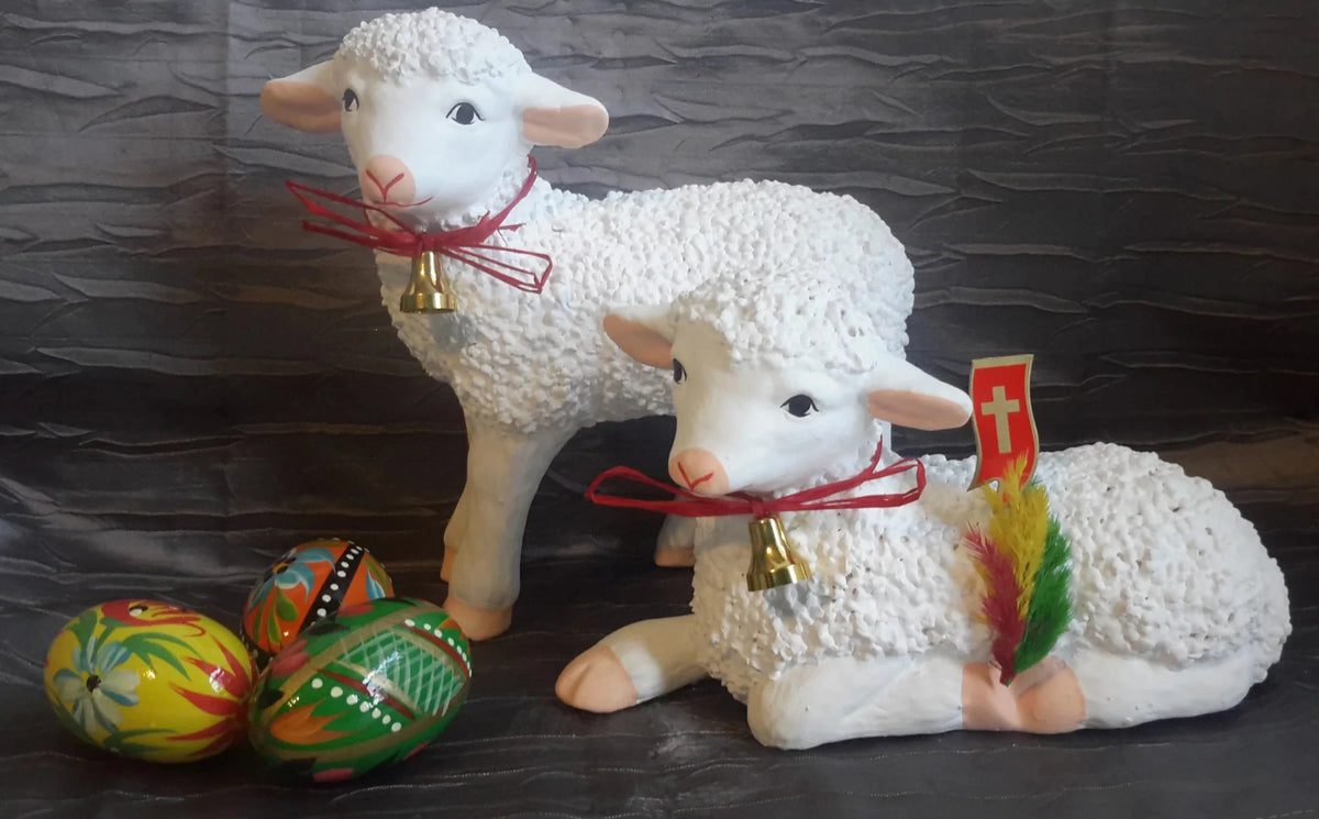 Large Standing Easter Lamb 7.5" High W244