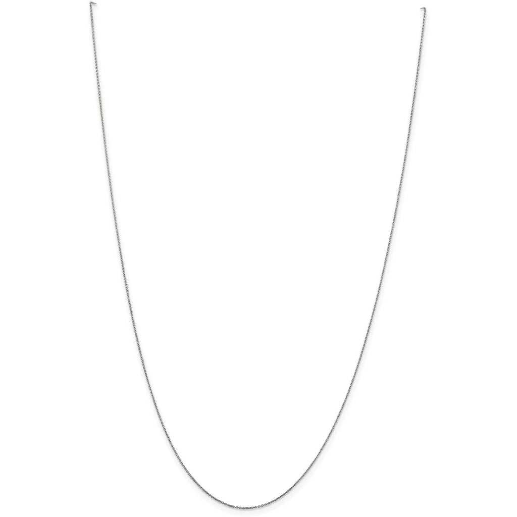 10 Karat White Gold Cable Chain C68113