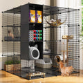 Large Indoor Metal Cat Cage with Hammock J268