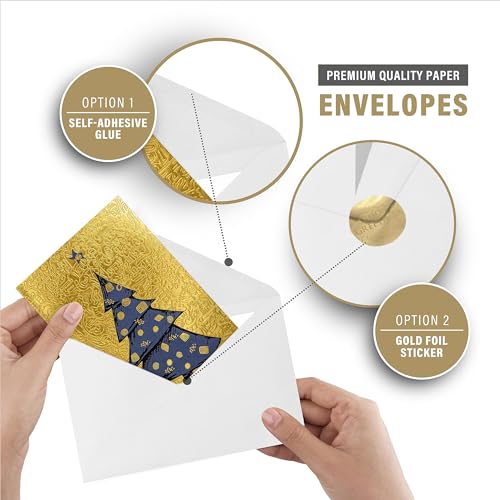 16 Christmas Greeting Cards with Envelopes Y420