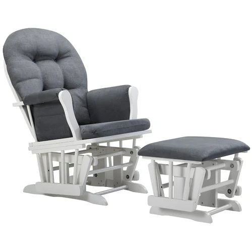 Windsor Glider and Ottoman, Natural w/ Beige Cushion U648908