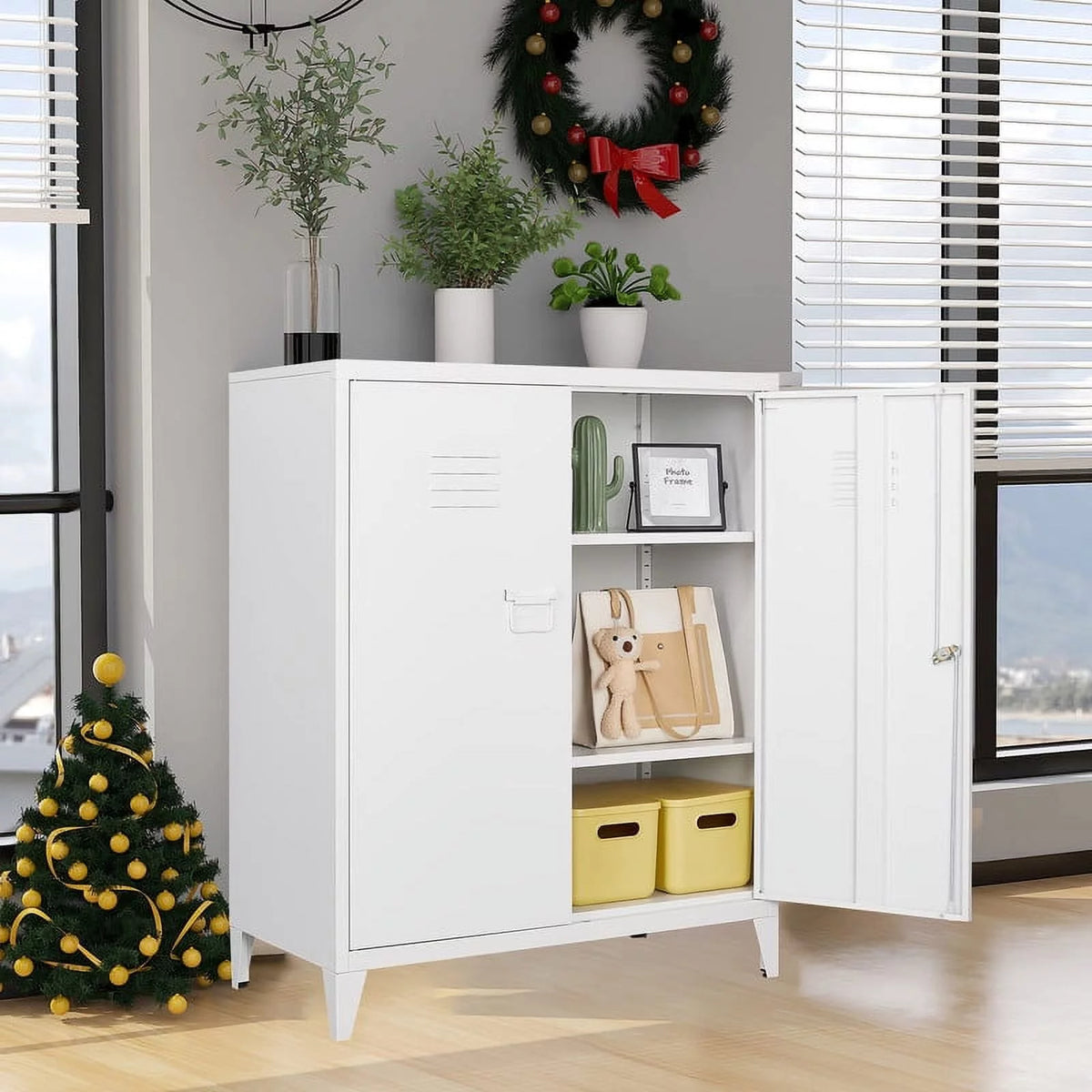 Metal Locker with 2 Doors V4040