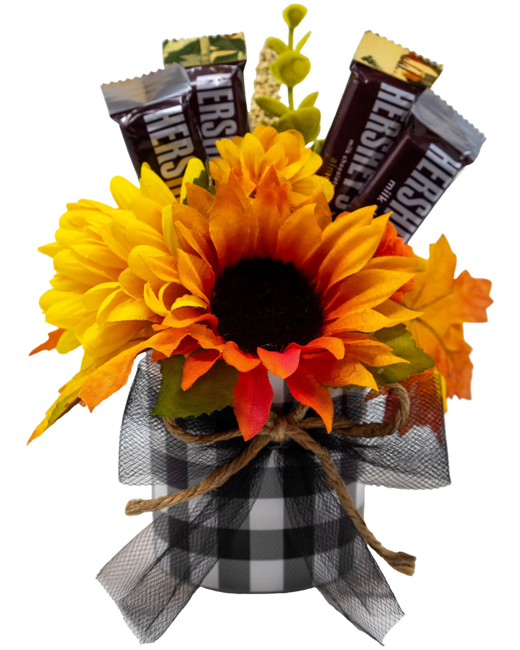 Miniature Fall Floral Candy Bouquet O824
